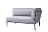 Cane-line sofa til haven - Conic modul sofa lys grå